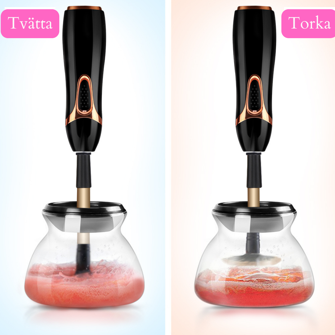 AURORA™ – The solution for clean makeup brushes in seconds · Goodbye dirt and pimples
