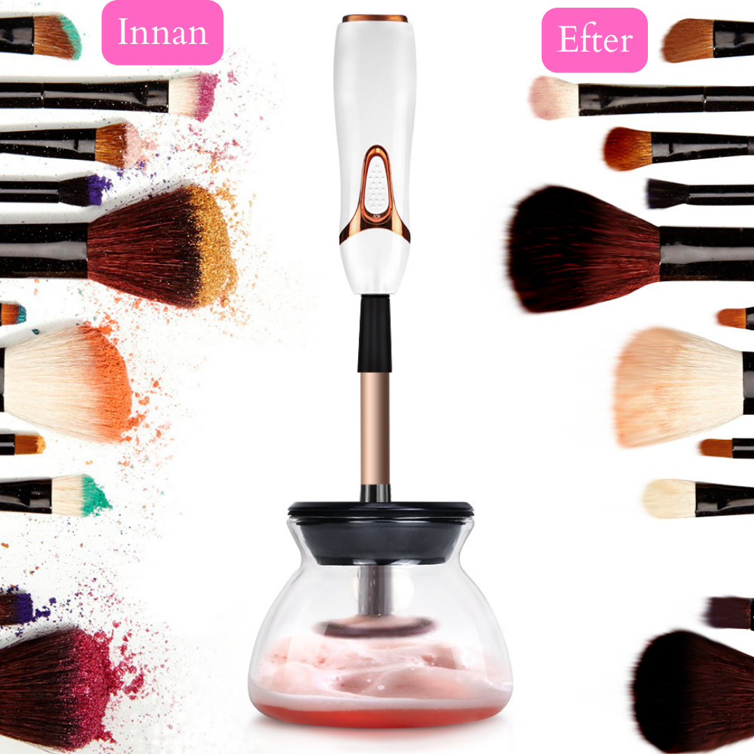 AURORA™ – The solution for clean makeup brushes in seconds · Goodbye dirt and pimples