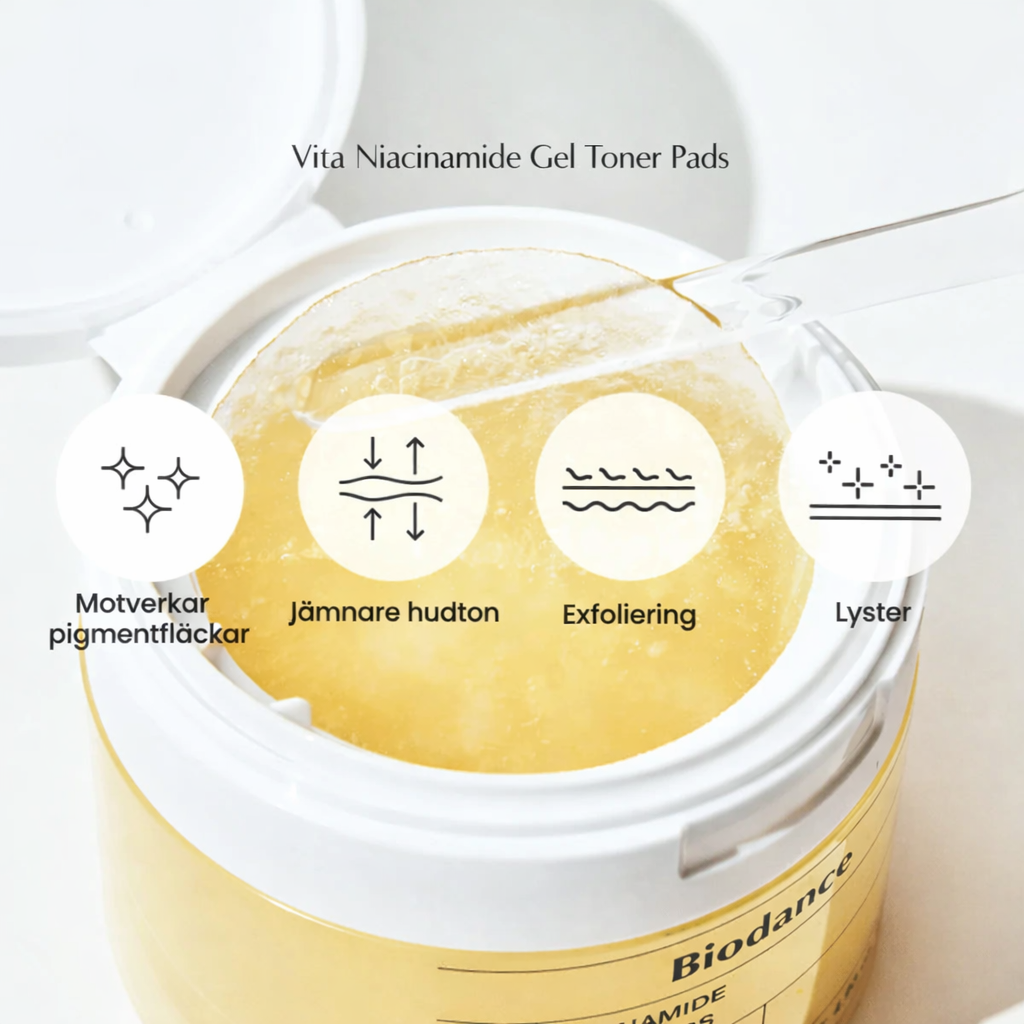 BIODANCE™ Vita Niacinamide Gel Toner Pads (60 pads) - Clearer skin, more even tone & fresh radiance — every day