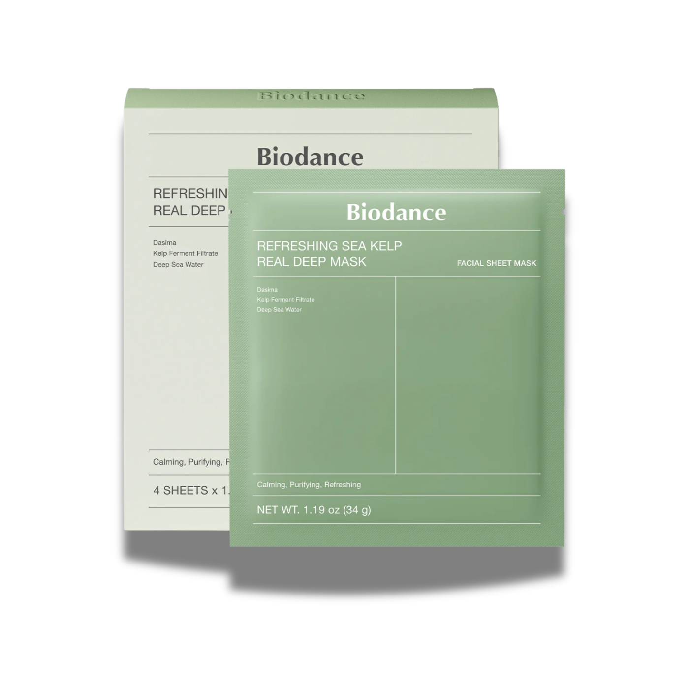 BIODANCE™ – Hydrogel Face Mask with 10% Fermented Algae Soothing · Balancing · Deeply Hydrating · K-Beauty Face Mask