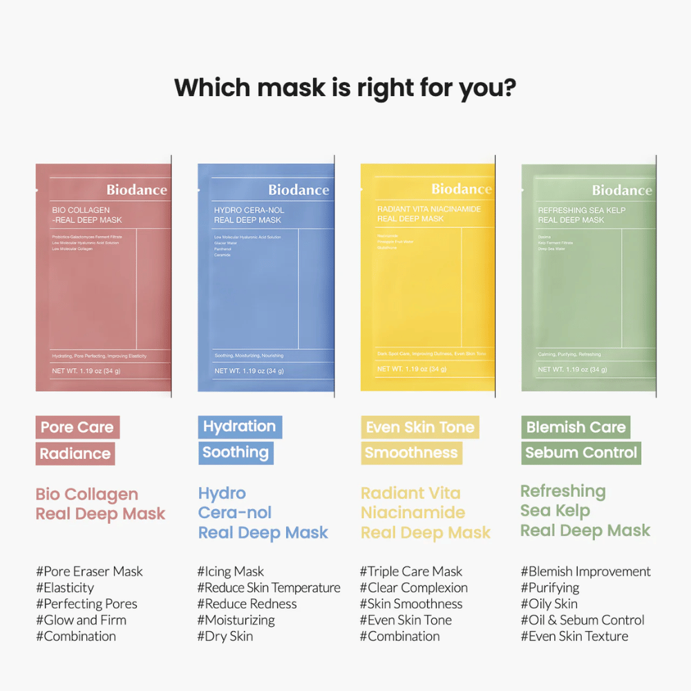 Σετ Glow Crush: Μάσκες Υφάσματος με Κολλαγόνο, Νιασιναμίδη, Κεραμίδες