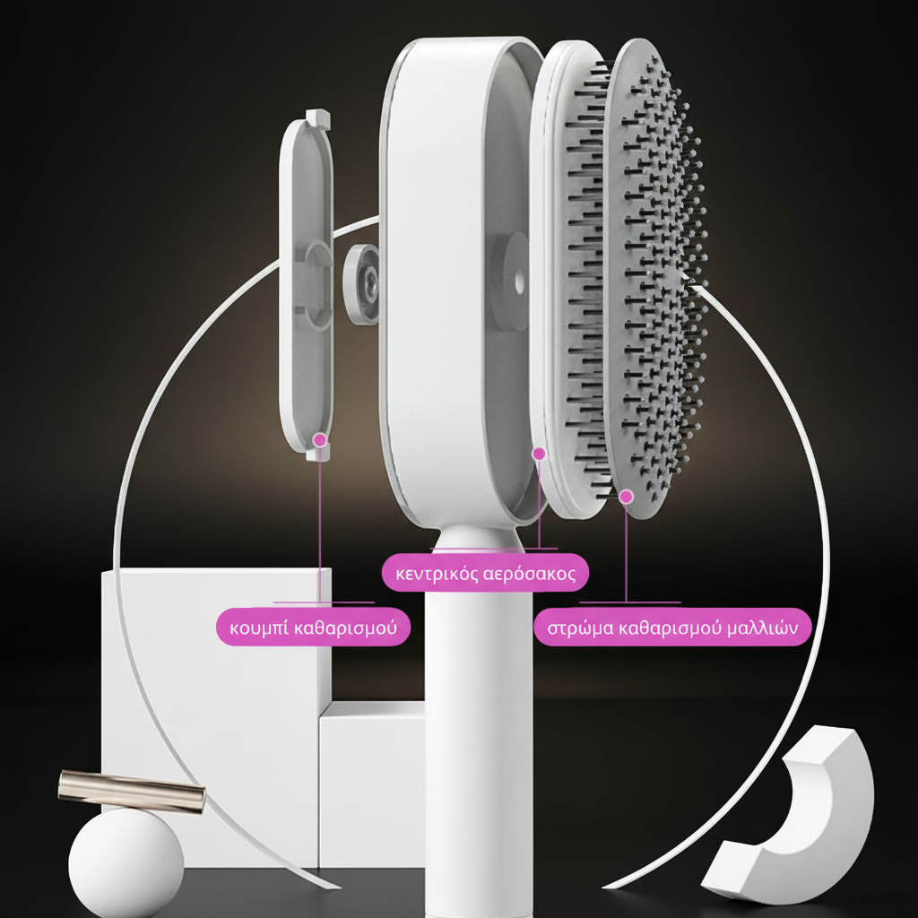 AMELIA™ - ONE CLICK Βούρτσα μαλλιών |