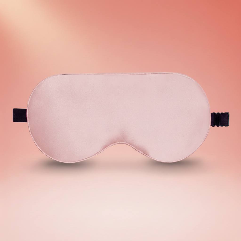 DELORA™ 100% Mulberry Silk Sleep Mask — Luxurious Adjustable Set for Deep, Restful Sleep
