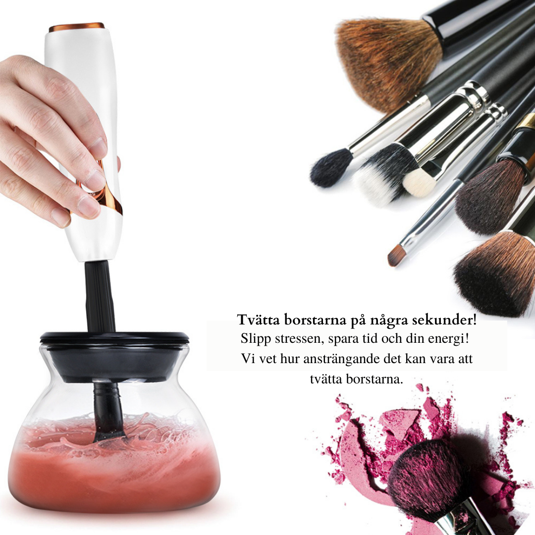 AURORA™ – The solution for clean makeup brushes in seconds · Goodbye dirt and pimples