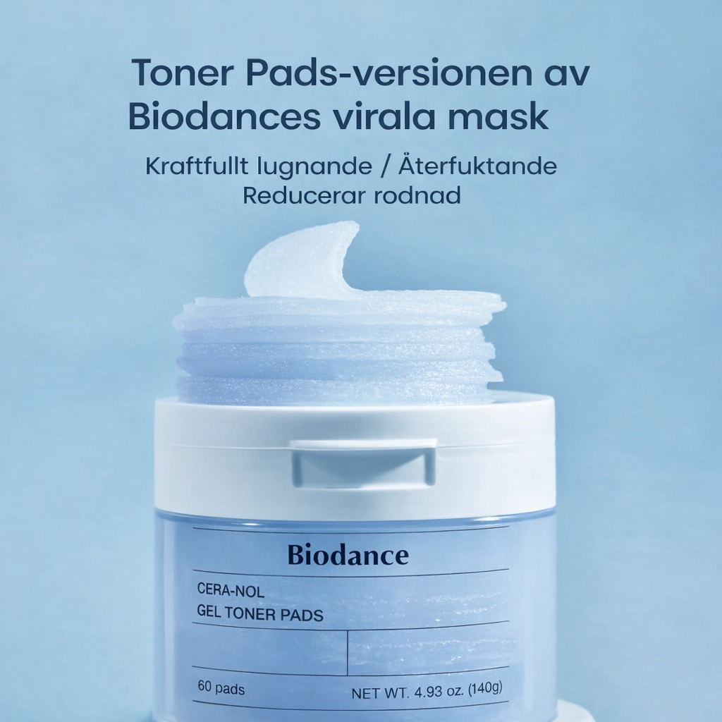 BIODANCE™ CERA-NOL Gel Toner Pads (60 pads) - Immediate Calm, Deep Hydration & Reinforced Skin Barrier