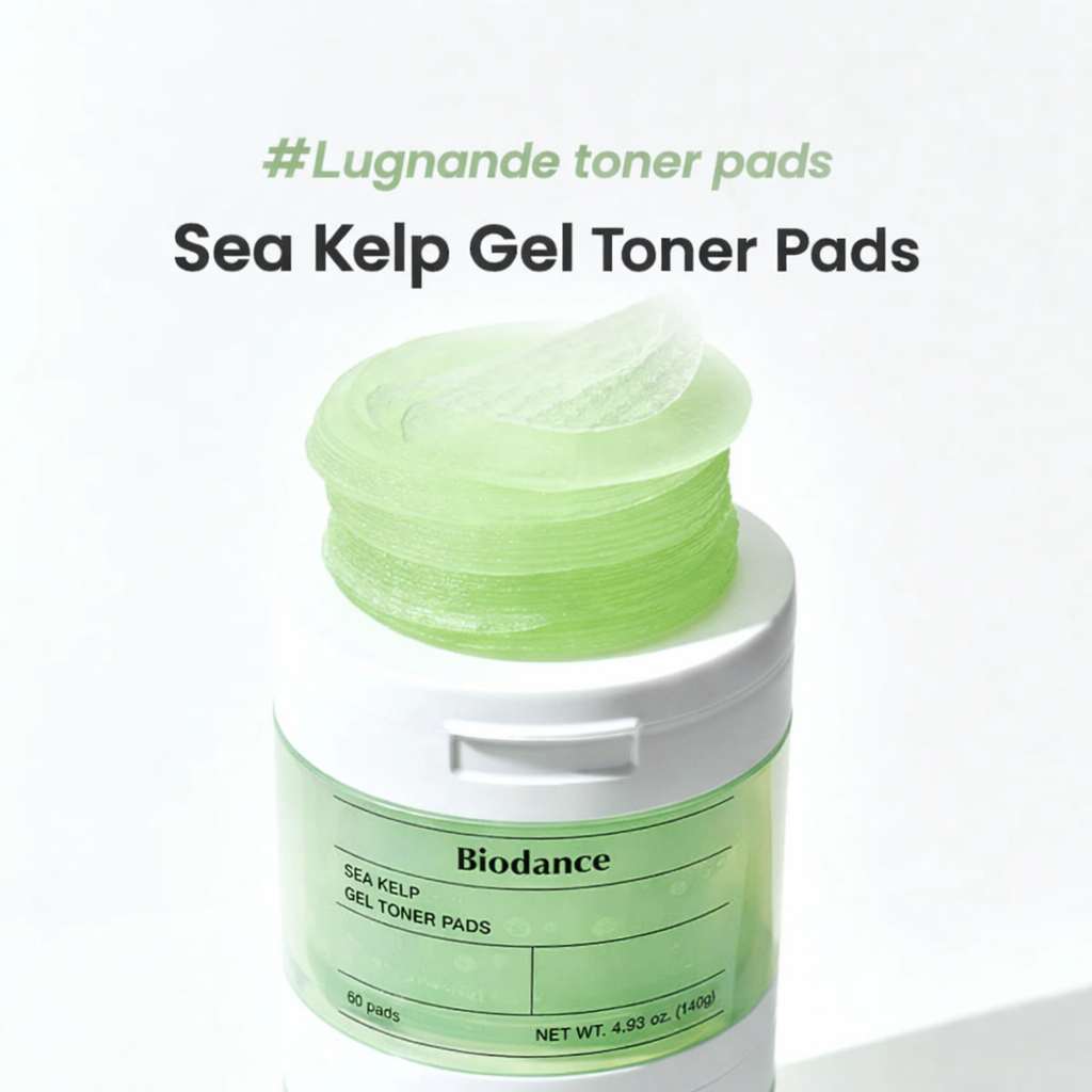 BIODANCE™ Sea Kelp Gel Toner Pads (60 pads) - Calm, balance & deep hydration for stressed skin