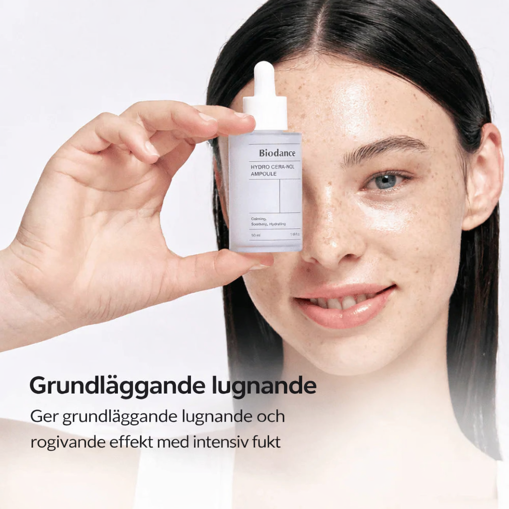 BIODANCE™ Hydro Cera-nol Ampoule 50 ml - Deep hydration · Soothing barrier care · Improved skin comfort