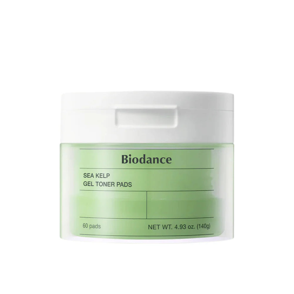 BIODANCE™ Sea Kelp Gel Toner Pads (60 pads) - Calm, balance & deep hydration for stressed skin